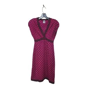 Vintage Missoni Vibrant Pink and Brown Knit Pattern Size 38